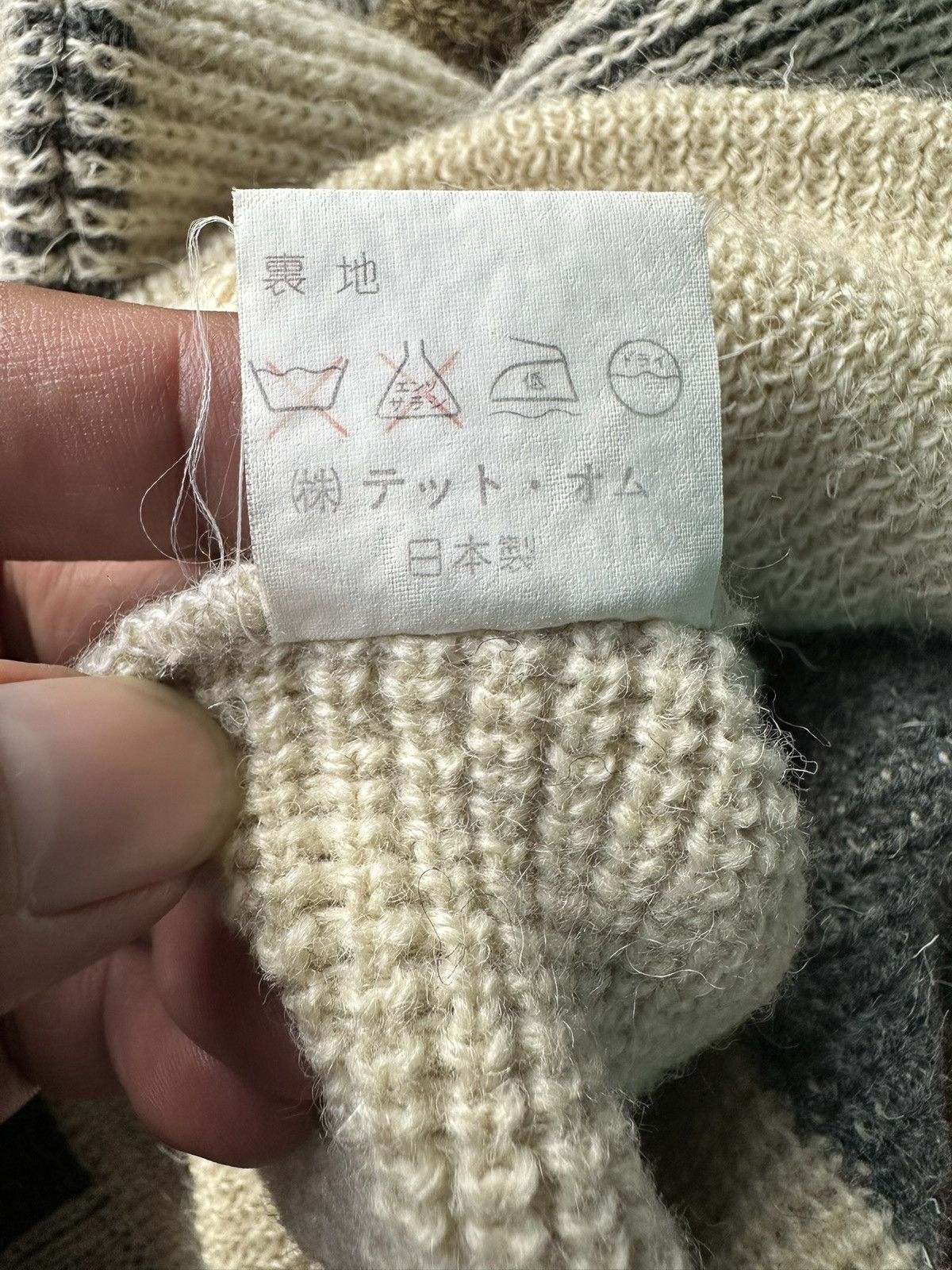 Tete Homme Vintage Tete Homme Katoh Kazutaka By issey Miyake Knitwear Size US M / EU 48-50 / 2 - 6 Thumbnail