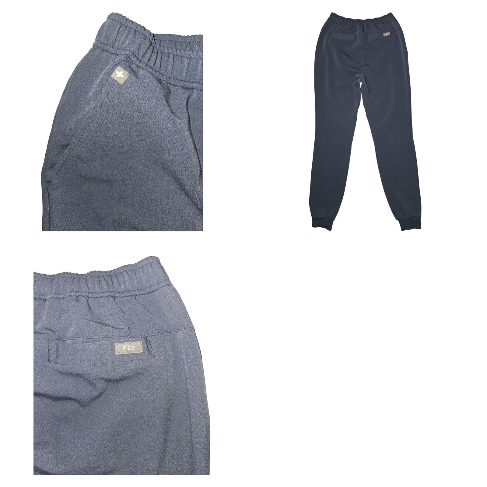 Vintage FIGS Technical Collection Jogger Pants Womens XS Blue Drawstring Pockets Medical Size 26" / US 2 / IT 38 - 8 Thumbnail
