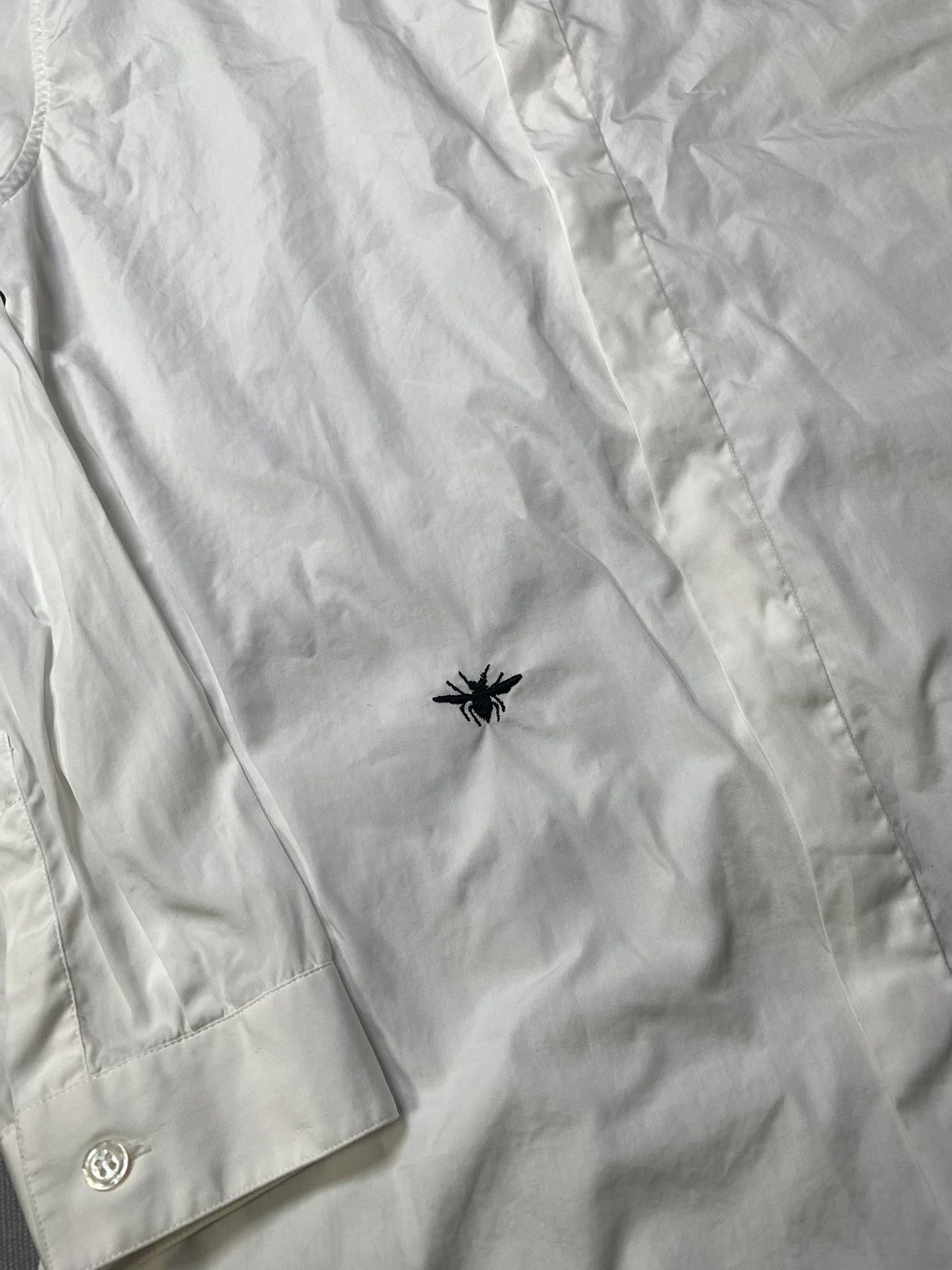 Dior Dior Bee Embroidery White Shirt Size US M / EU 48-50 / 2 - 1 Thumbnail