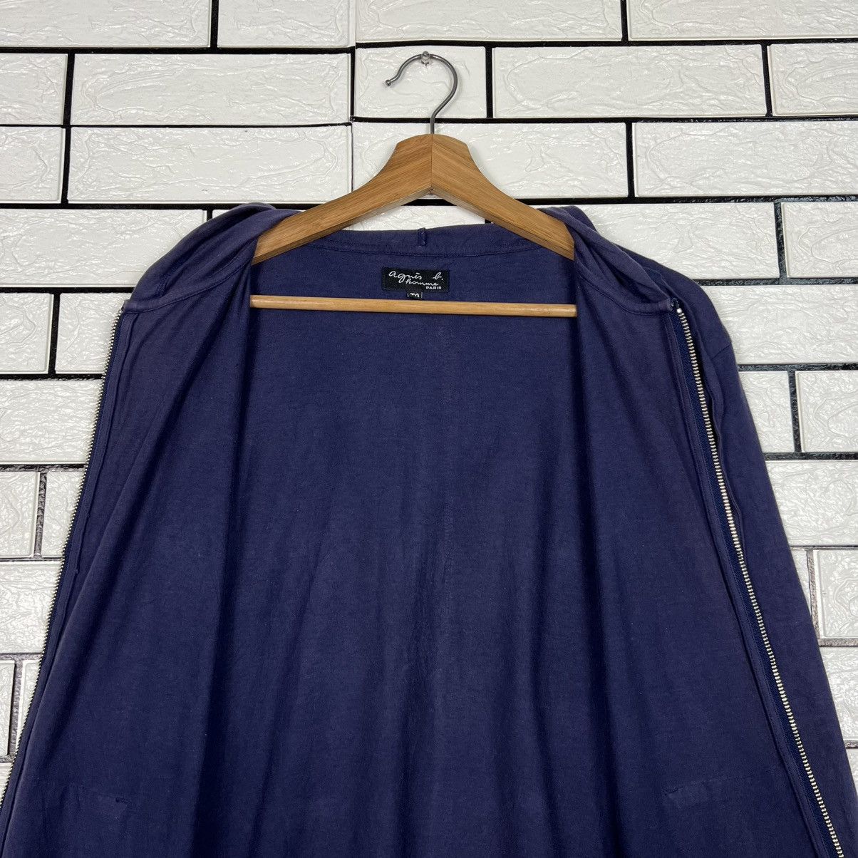 agnes b. Vintage AGNES B. HOMME Zipper Hoodie Sweatshirt #4105-C187 Size US S / EU 44-46 / 1 - 13 Thumbnail