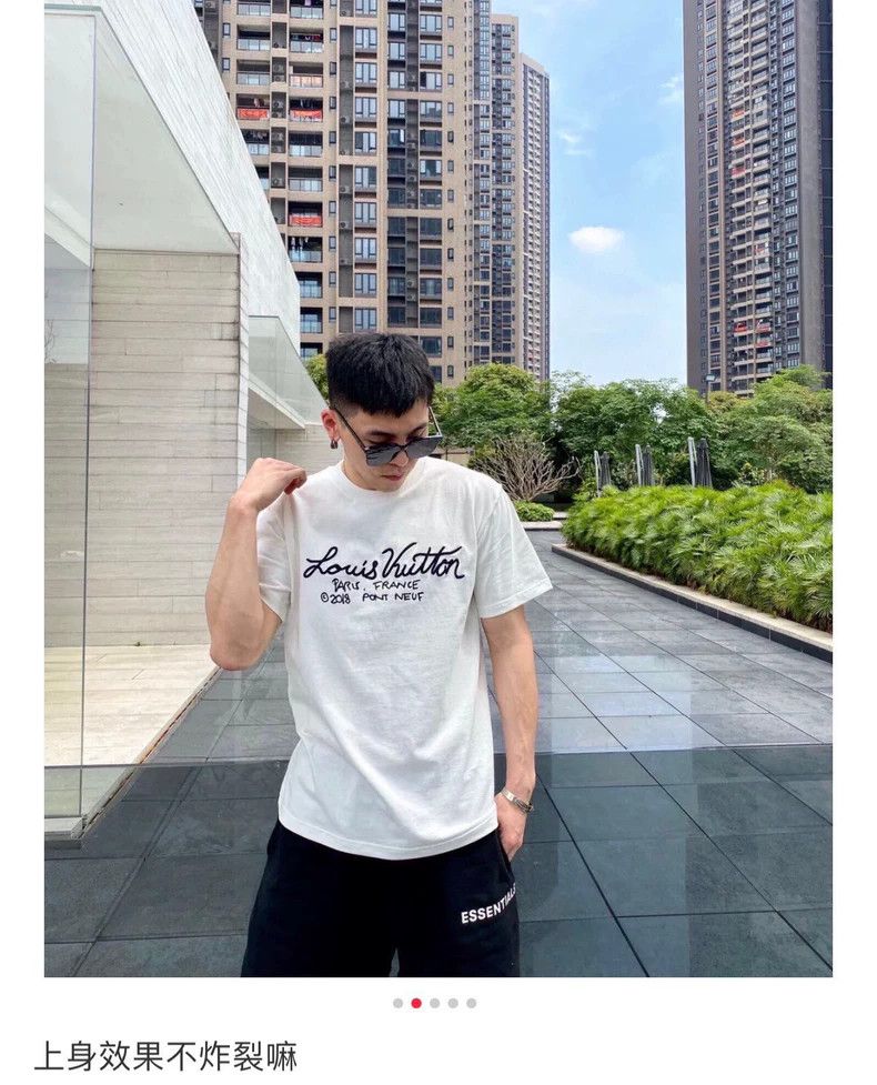Louis Vuitton Louis Vuitton White embroidered short sleeve 2503-Nextarrow Size US S / EU 44-46 / 1 - 7 Thumbnail
