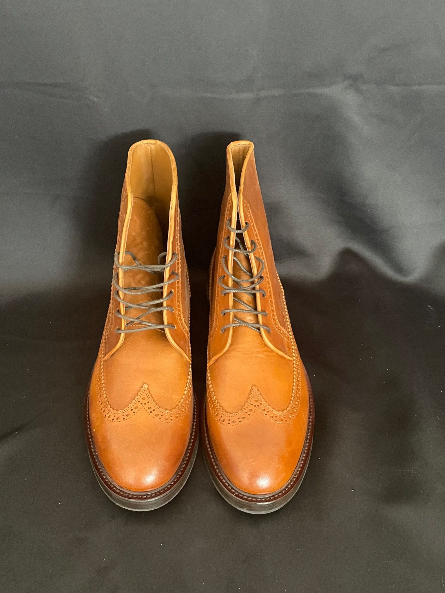 Brunello Cucinelli Brunello Cucinelli - Leather Brogue Boots - Brown Size US 9.5 / EU 42-43 - 1 Thumbnail