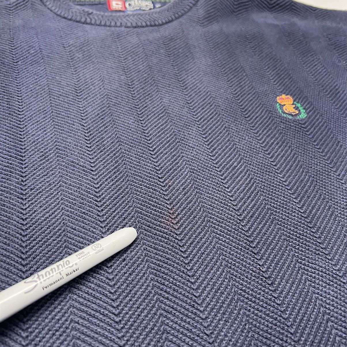 Chaps Ralph Lauren × Ralph Lauren × Vintage VTG Chaps Ralph Lauren Sweater Navy Blue Hand Framed Knit Size US XL / EU 56 / 4 - 6 Thumbnail