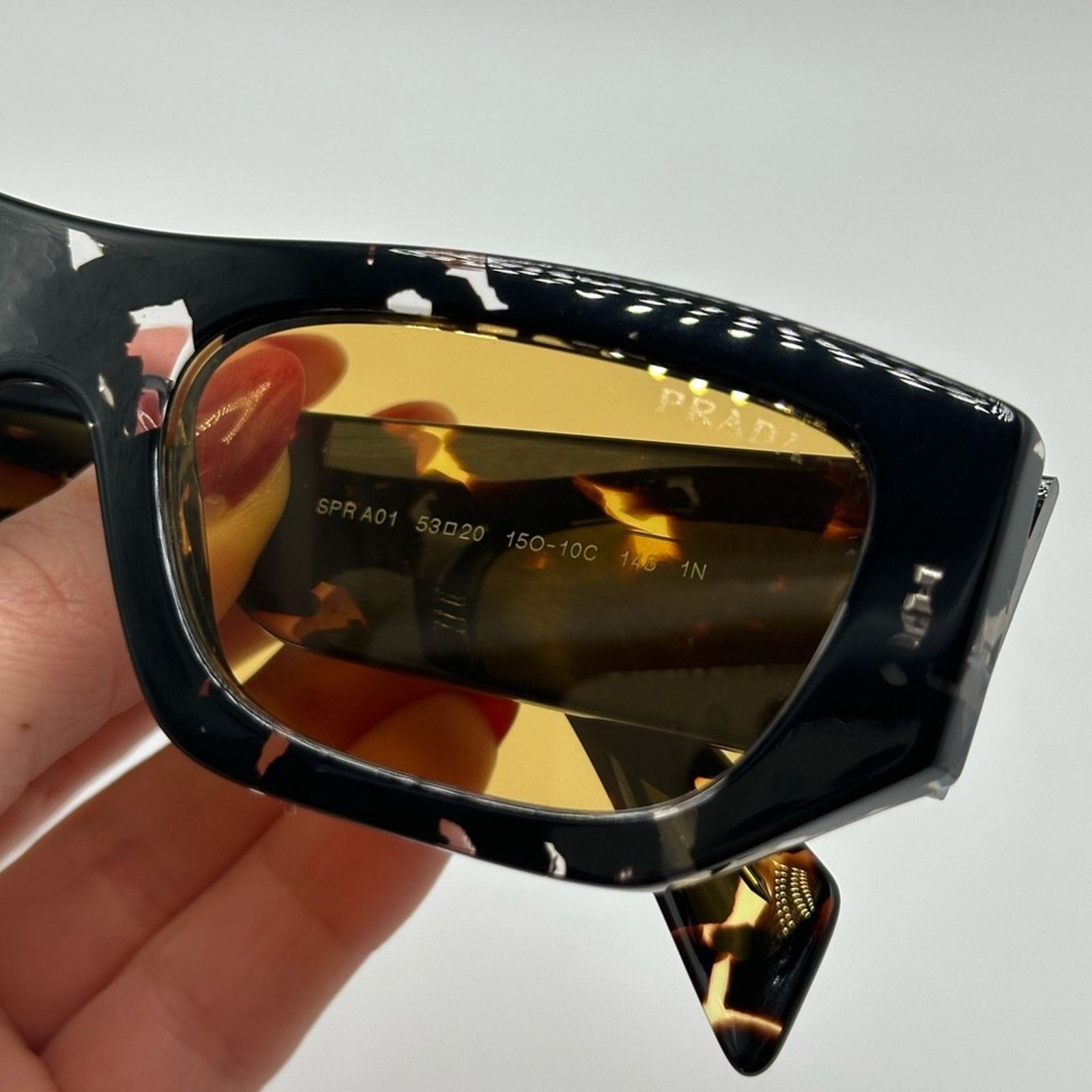 Prada PRADA SUNGLASSES PRA01S 15O10C Havana Black/Yellow Size ONE SIZE - 2 Thumbnail