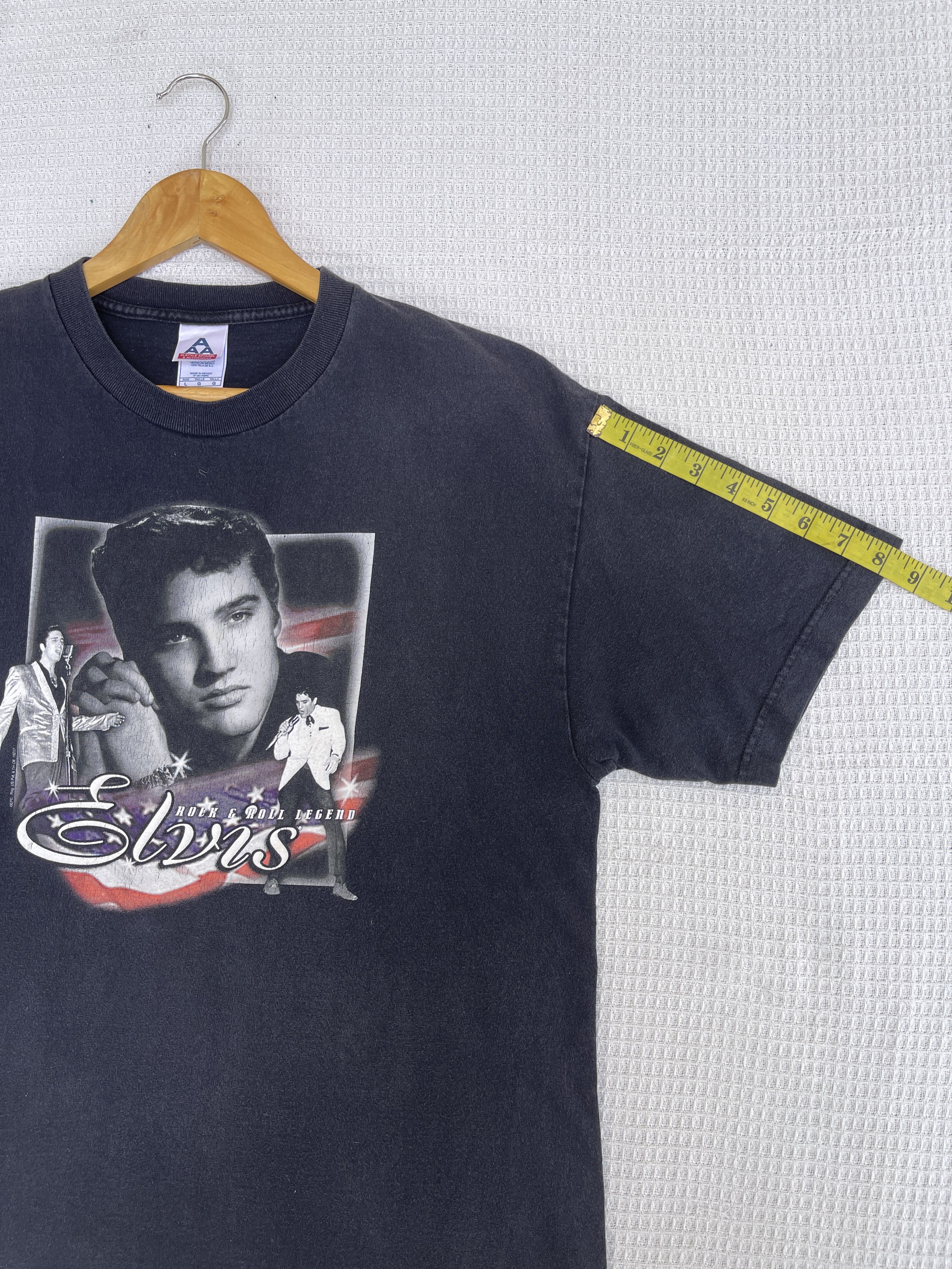 Band Tees LastDrop🔥Rare🔥Vtg Elvis Presly Rock & Roll Sun Faded T-Shirt Size US L / EU 52-54 / 3 - 11 Thumbnail