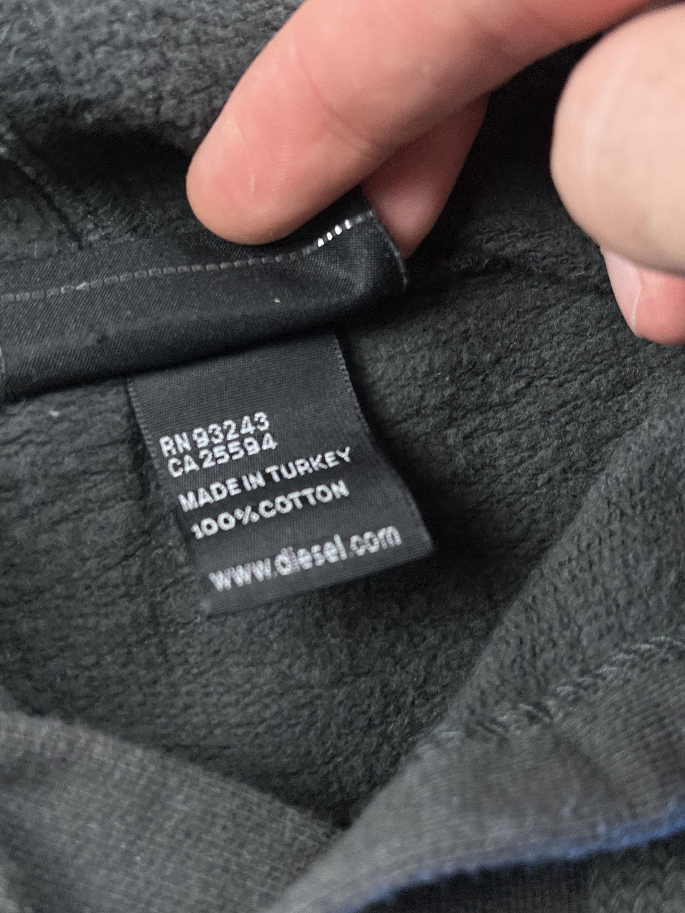 Diesel × Vintage Rare DIESEL Center Logo Vintage Hoodie Size US L / EU 52-54 / 3 - 4 Thumbnail