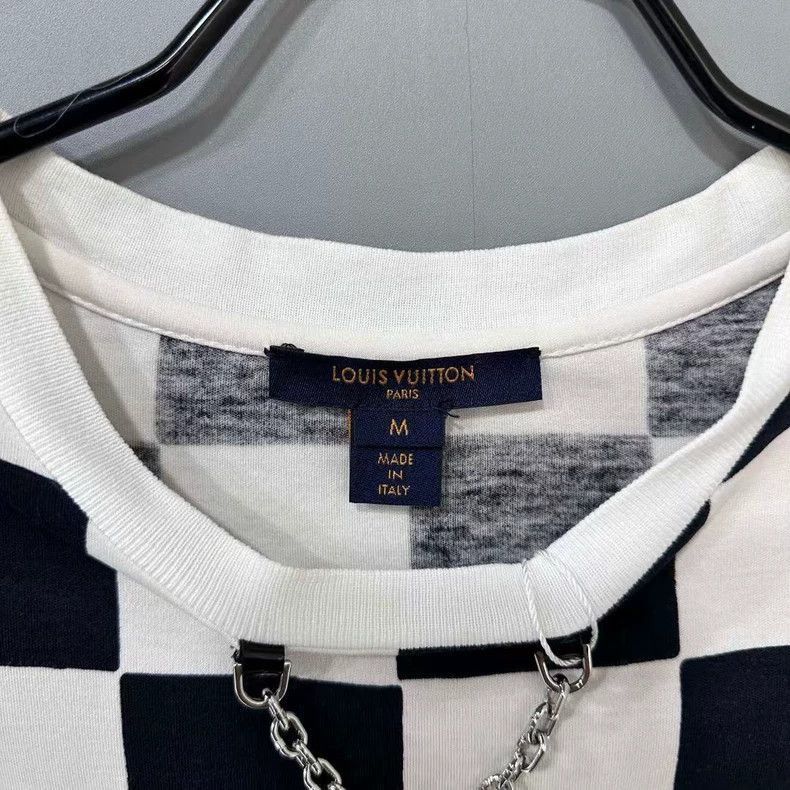 Louis Vuitton Louis Vuitton Black White Checkerboard Short Sleeve-2506 Size US M / EU 48-50 / 2 - 6 Thumbnail