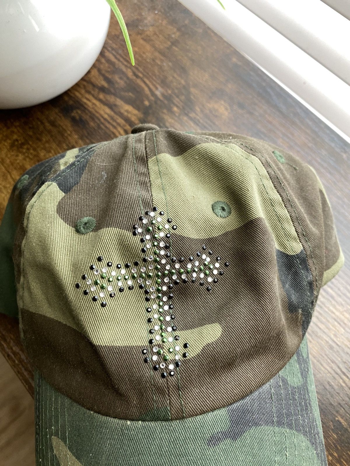 Vintage Y2K Cross Camo Hat Size ONE SIZE - 3 Thumbnail