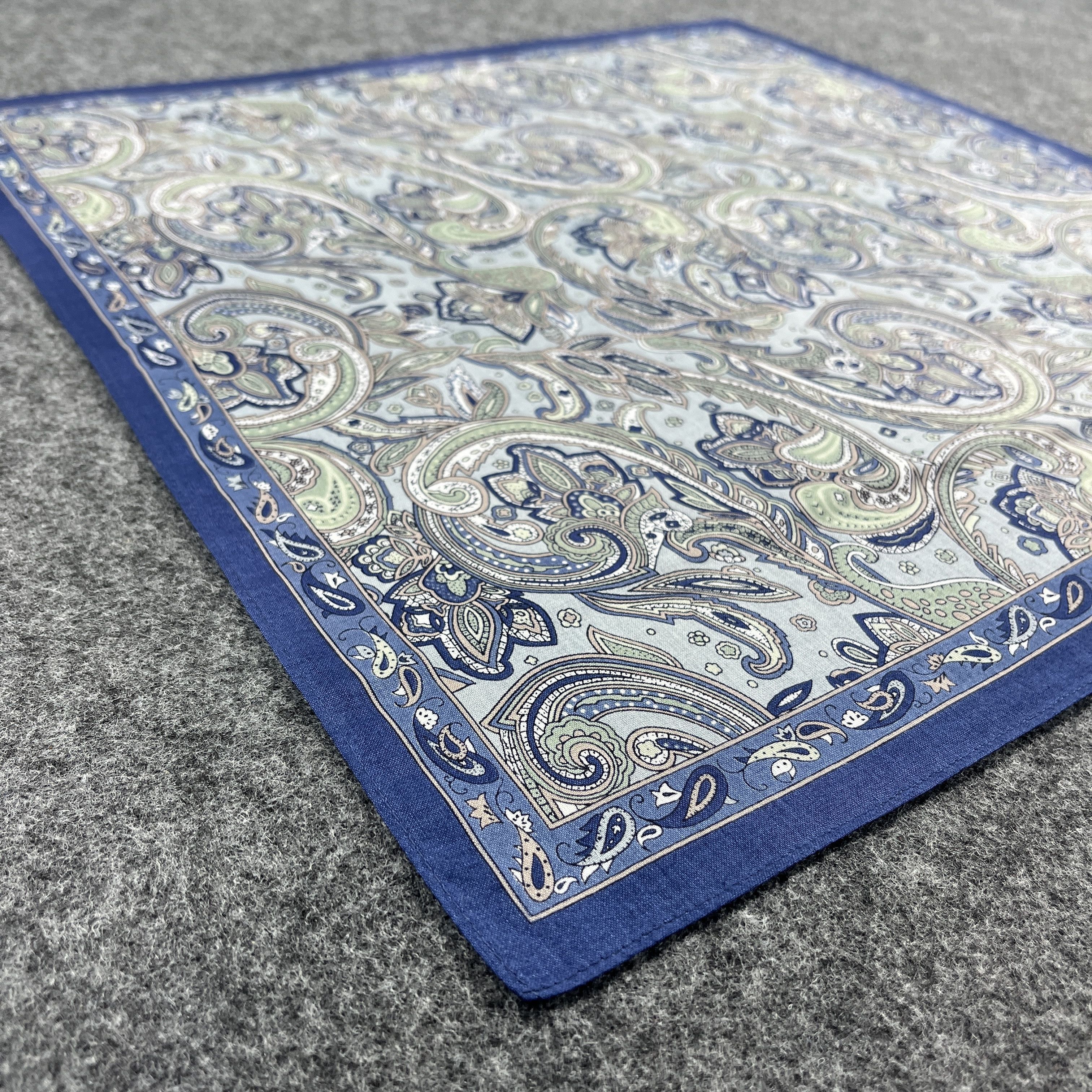Hanae Mori × Japanese Brand Hanae Mori Paisley Handkerchief / Bandana / Neckerchief B212 Size ONE SIZE - 6 Thumbnail