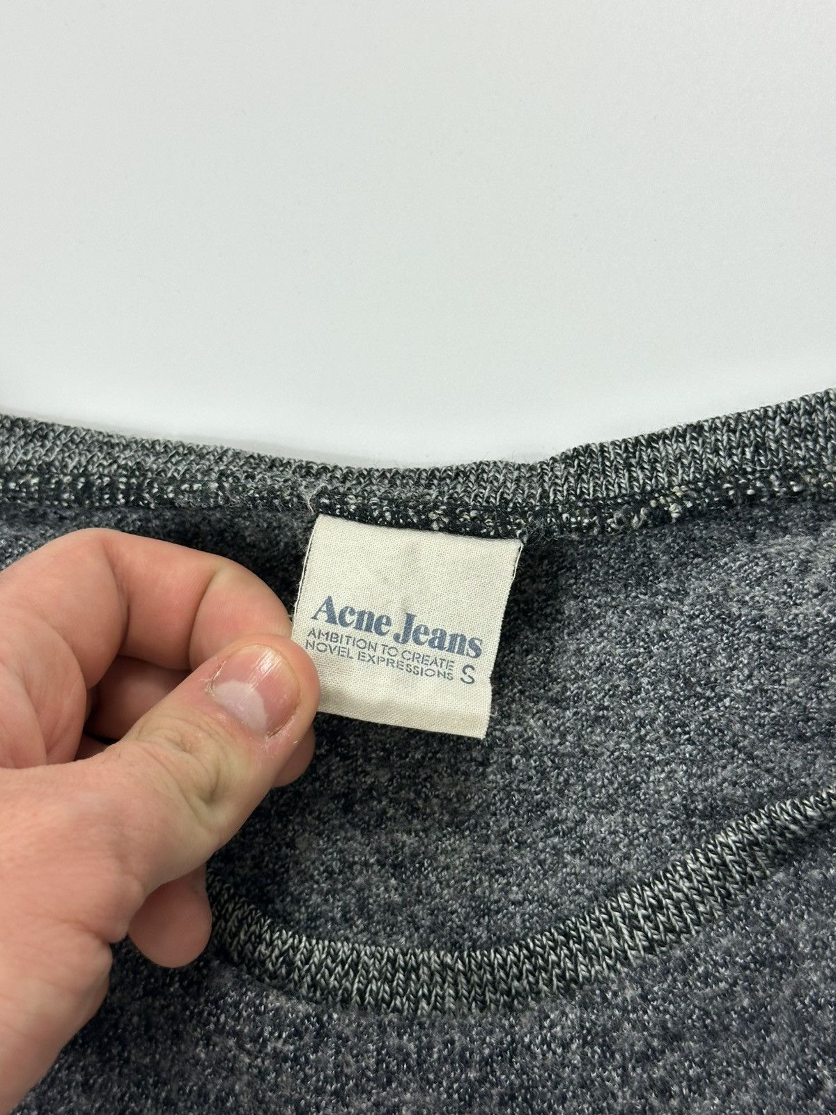 Acne Studios Acne Studios Cropped Sweater Graphite Size S / US 4 / IT 40 - 6 Thumbnail