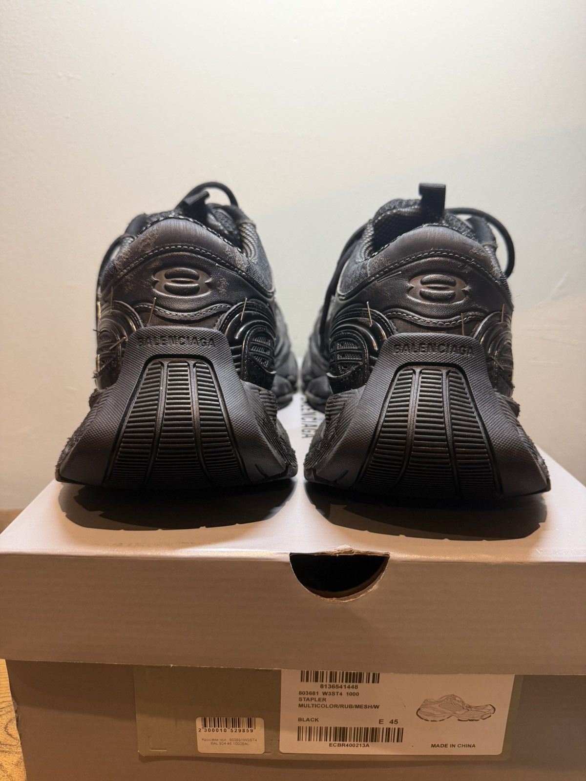 Balenciaga Balenciaga Stapler Black sneakers Size US 12 / EU 45 - 3 Thumbnail