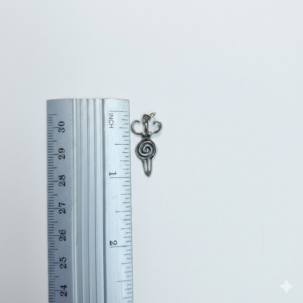 Other Fertility 1" Charm 925 Sterling Silver Feminine Energy Mom Size ONE SIZE - 9 Thumbnail