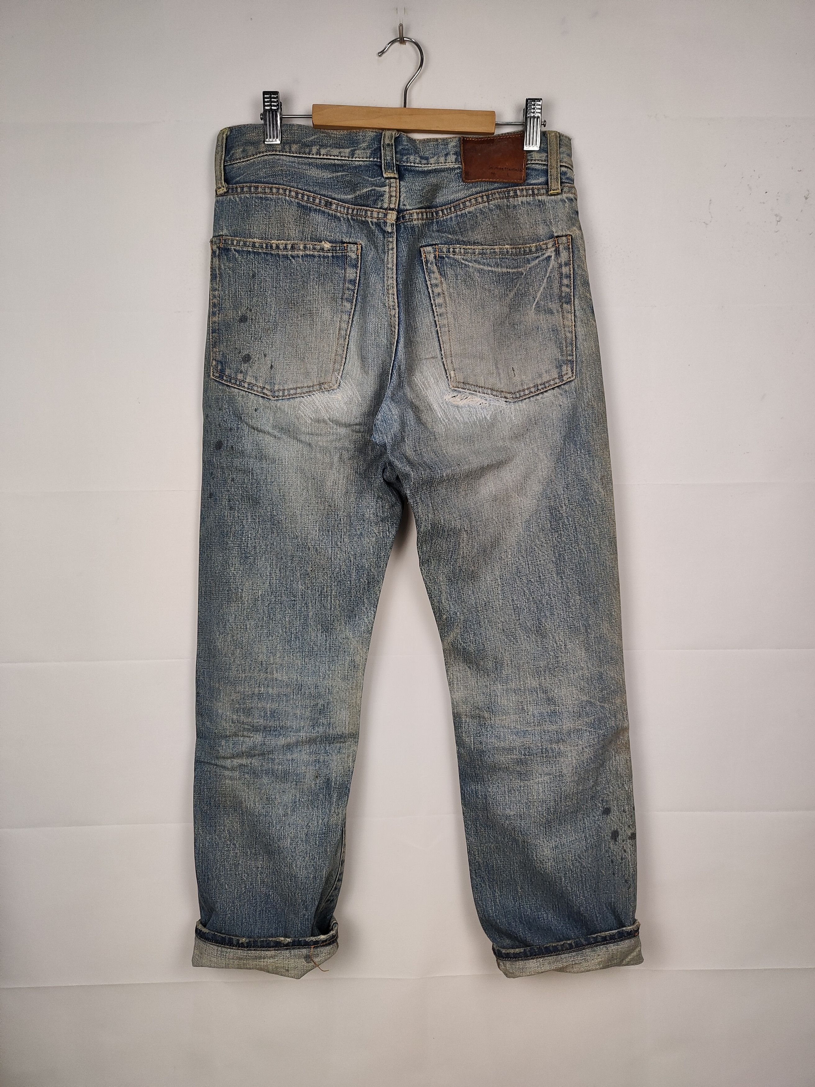 Japanese Brand Journal Standard Distressed Selvedge Denim Pant Size US 28 / EU 44 - 6 Thumbnail
