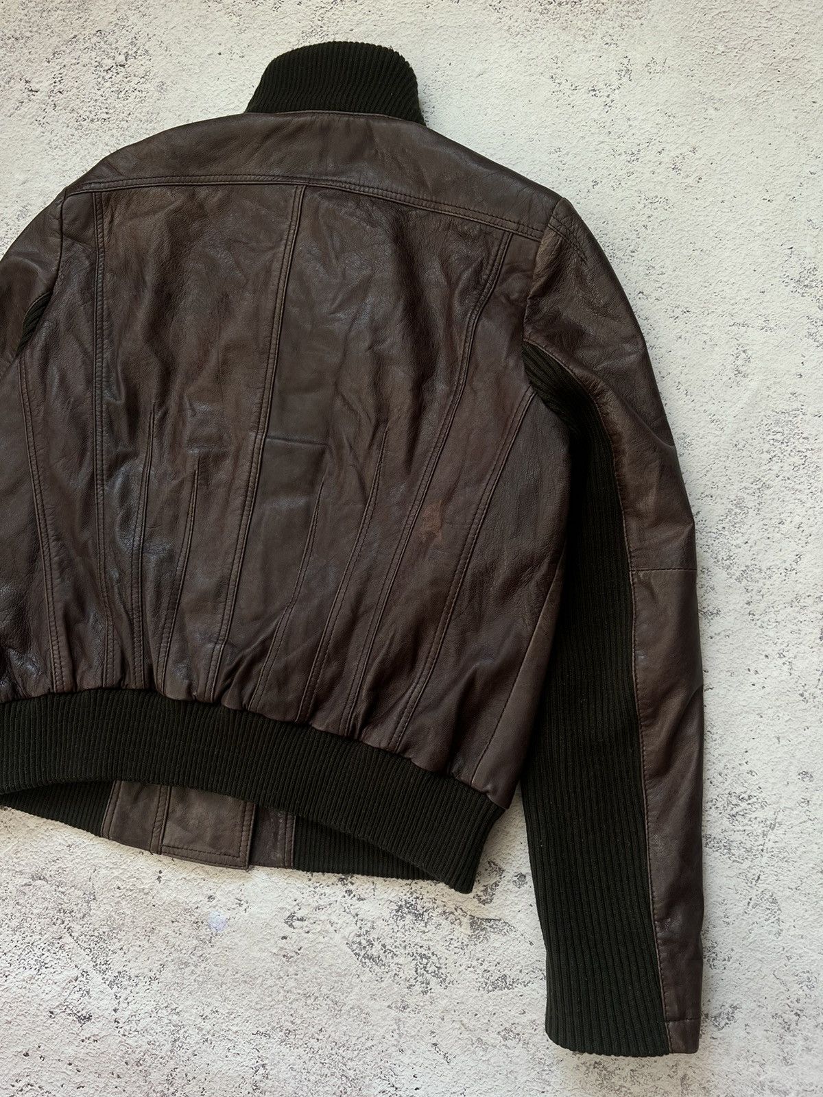 If Six Was Nine Avant Garde Vintage Leather Jacket Junya Watanabe style Size M / US 6-8 / IT 42-44 - 8 Thumbnail