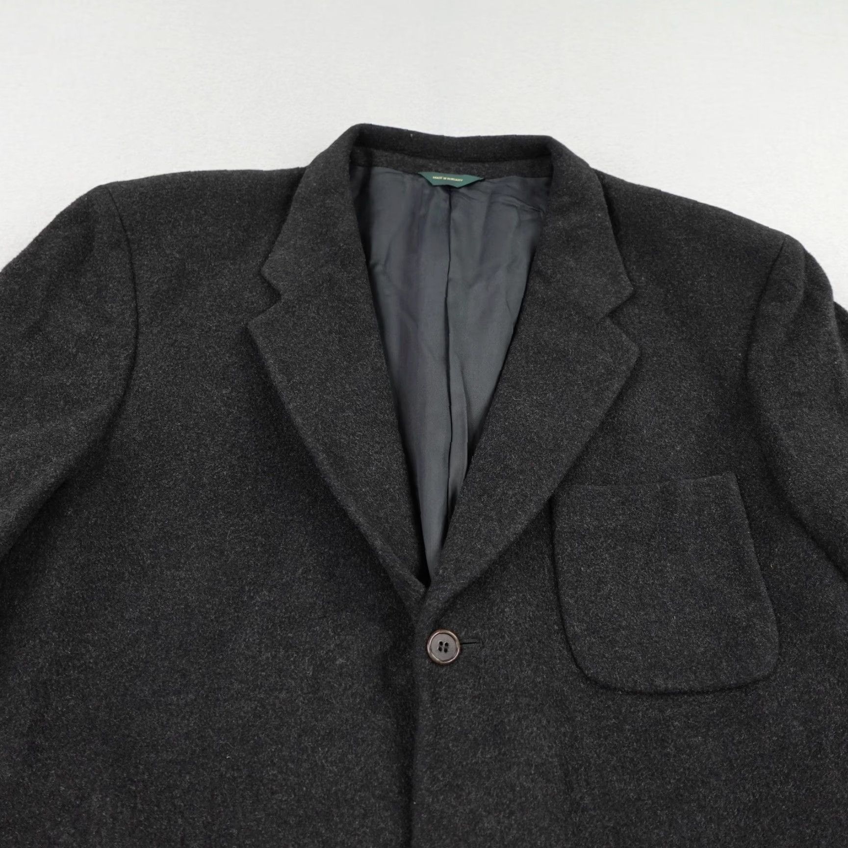 J.Crew VINTAGE J.CREW Blazer Men's 42 Regular Gray Wool Cashmere Blend Sport Coat Outdoor Size 42R - 2 Thumbnail