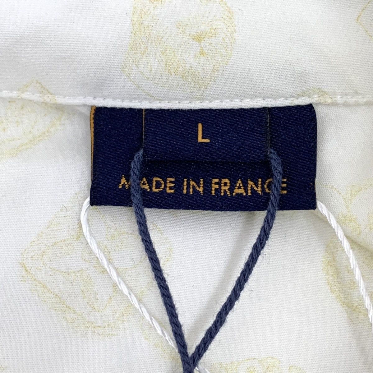 Louis Vuitton Louis Vuitton Off-white Long Sleeve Shirt K26WX Size US L / EU 52-54 / 3 - 6 Thumbnail