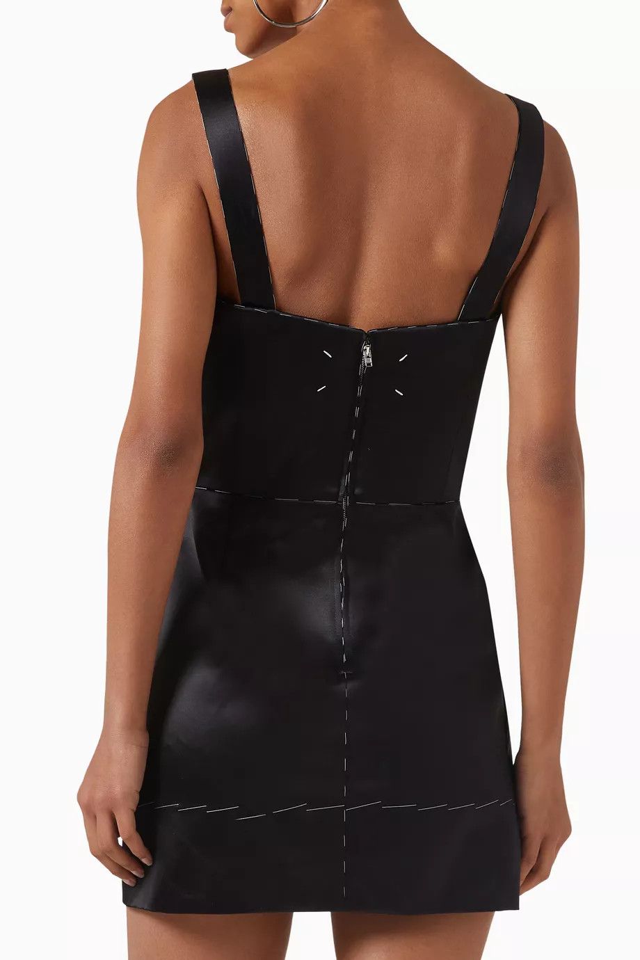 Maison Margiela o1y0625 Mini Dress in Black Size S / US 4 / IT 40 - 3 Thumbnail