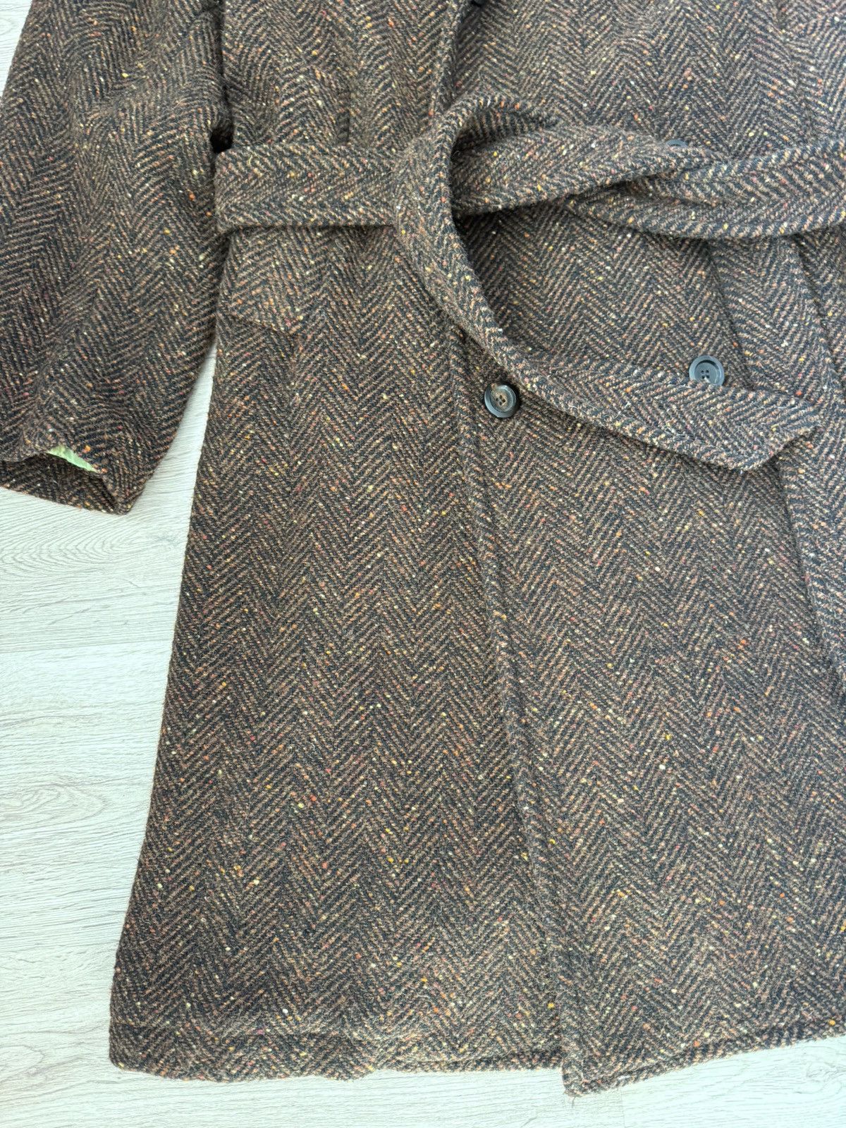 East Harbour Surplus East Harbour Surplus Belted Herringbone Wool Alpaca Coat Size US M / EU 48-50 / 2 - 6 Thumbnail