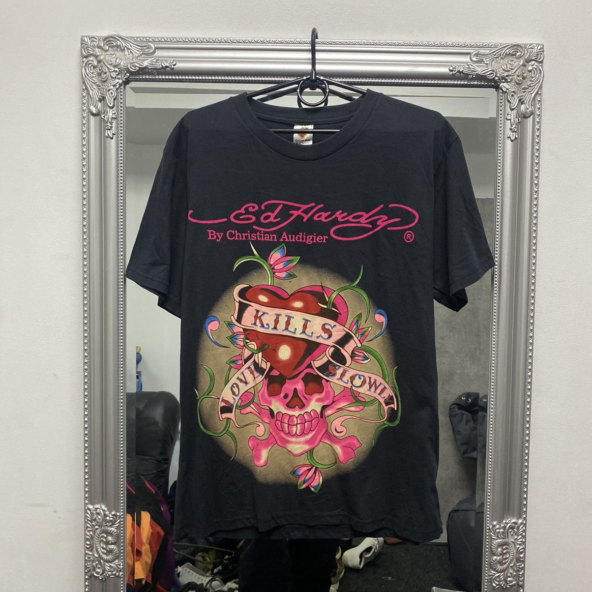 Ed Hardy Vintage Don Ed Hardy T-Shirt Big Logo Size US L / EU 52-54 / 3 - 1 Thumbnail