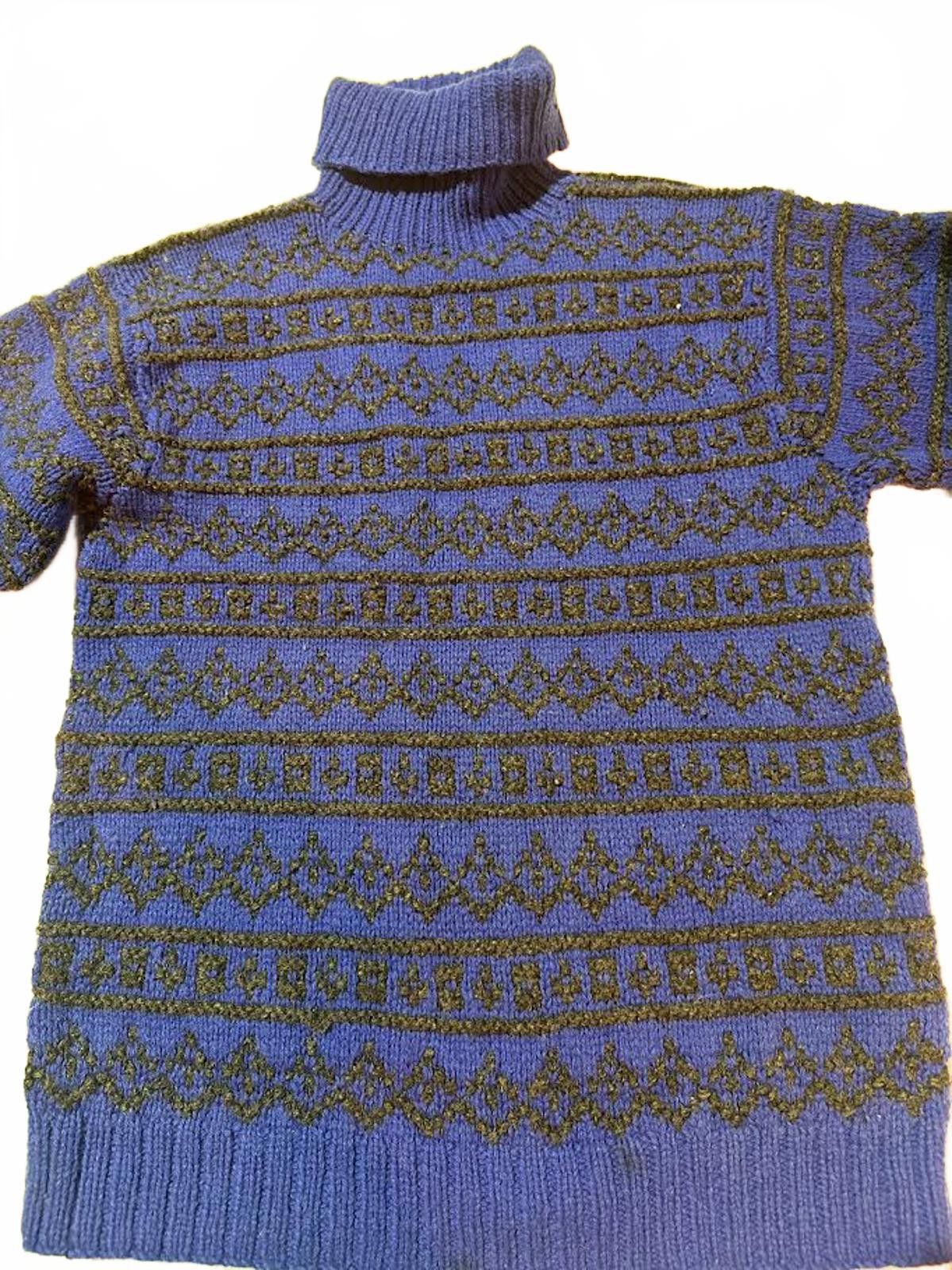 Gap Vintage GAP Hand Knit Wool Turtleneck Sweater L Size L / US 10 / IT 46 - 4 Thumbnail