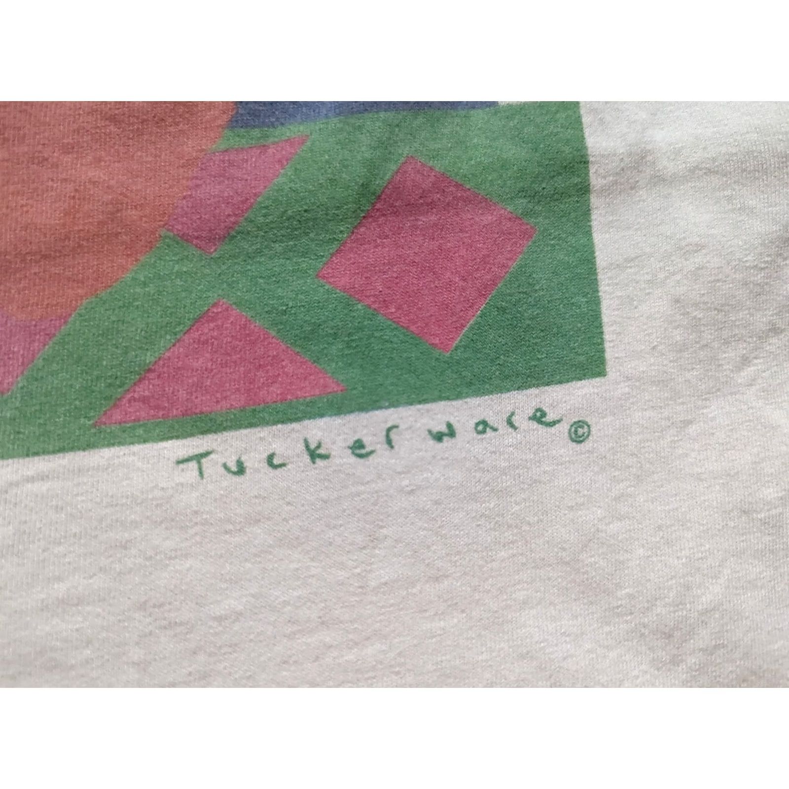Vintage VINTAGE Save the elephant Greenpeace Tucker Ware Shirt Single Stitch White S XS Mens Size US S / EU 44-46 / 1 - 3 Thumbnail