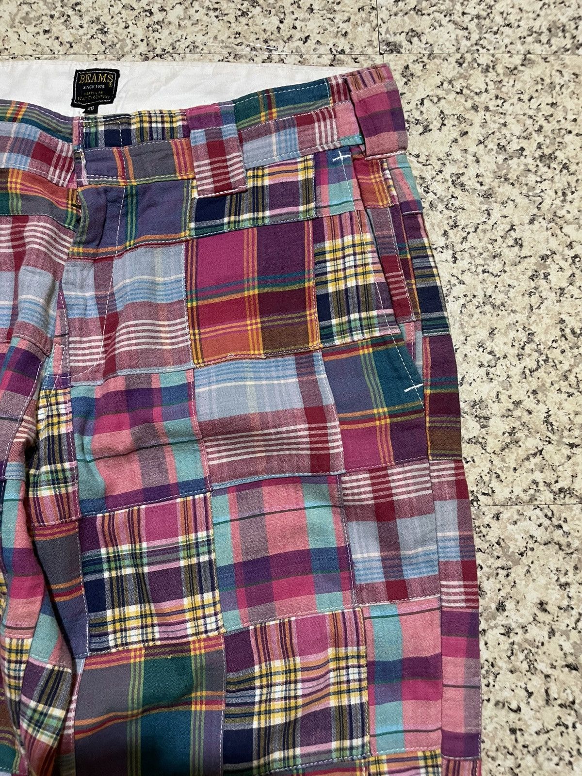 Beams Plus RARE BEAMS x Dickies Patchwork Madras Plaid Trousers Size US 30 / EU 46 - 6 Thumbnail