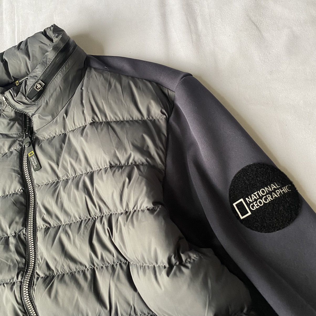Goretex × Japanese Brand National Geographic Hybrid Puffer Quilted Gorpcore Jacket Size US XL / EU 56 / 4 - 8 Thumbnail