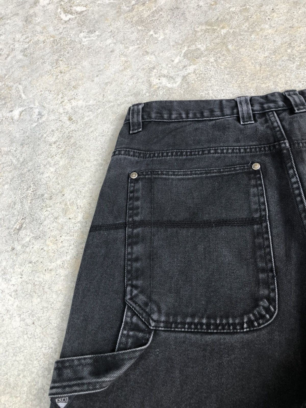 Japanese Brand Japanese Exco Baggy Jeans Embroidered Carpenter Distressed Size US 34 / EU 50 - 16 Thumbnail