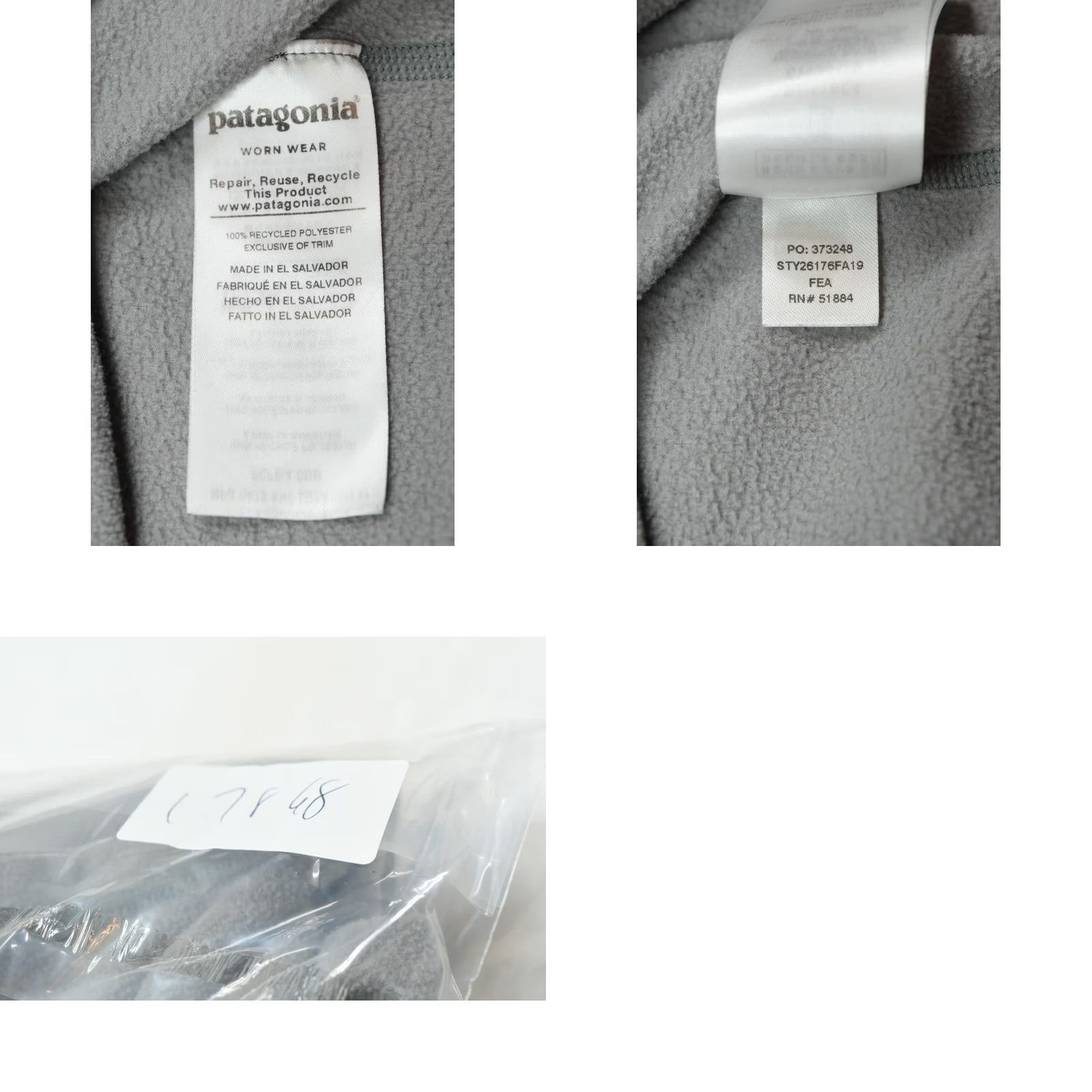Patagonia Patagonia Micro D 1/4-Zip Fleece Pullover Mens Large Gray Long Sleeve Regular Size US L / EU 52-54 / 3 - 9 Thumbnail