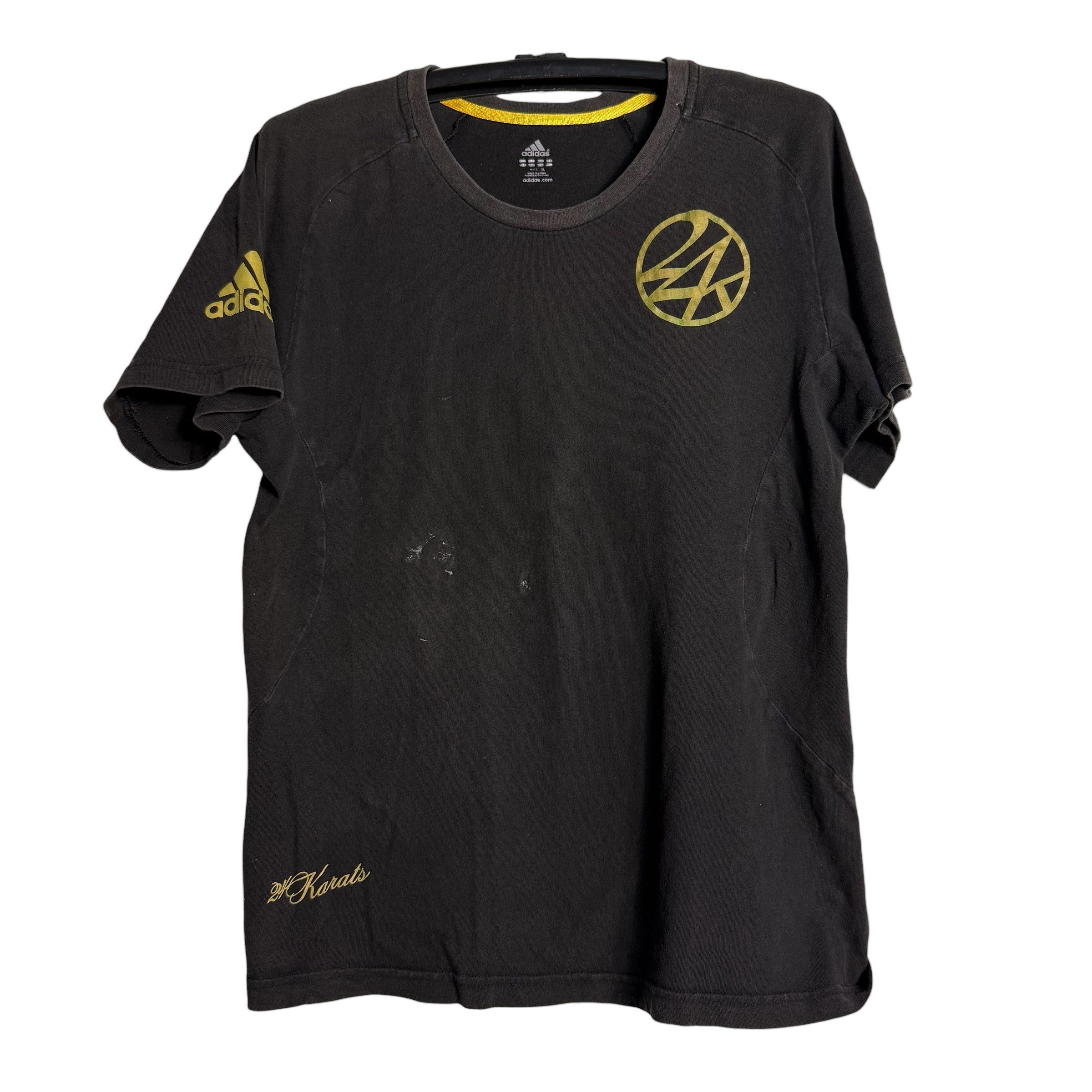 Adidas 🔥RARE🔥Adidas x 24Karats Big Logo Cliamalite T-shirt Size US XL / EU 56 / 4 - 4 Thumbnail