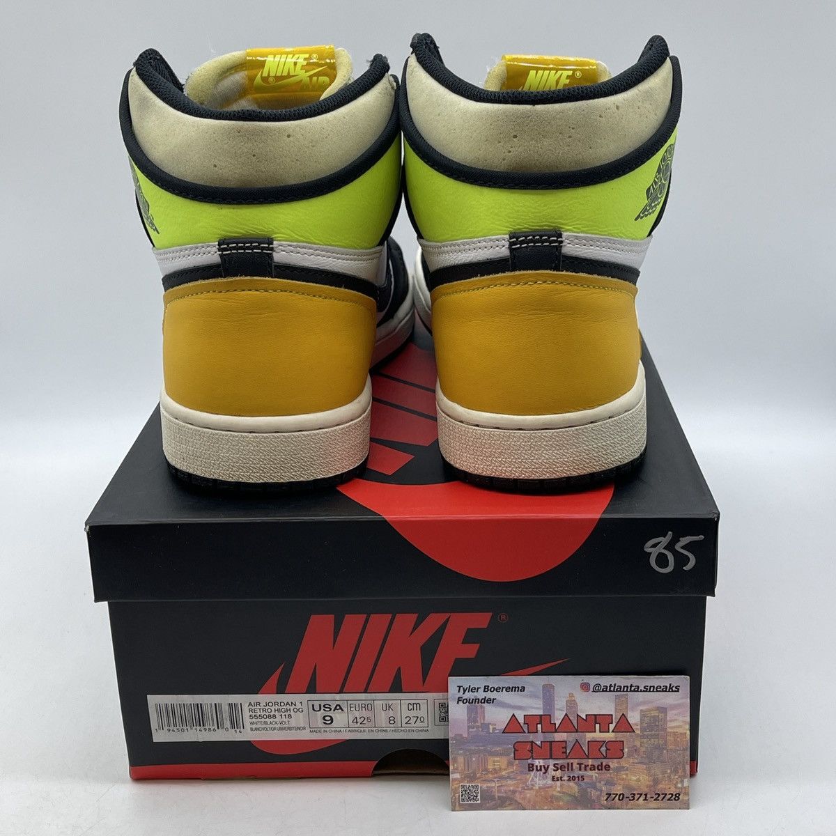 Jordan Brand Air Jordan 1 high volt gold Size US 9 / EU 42 - 3 Thumbnail
