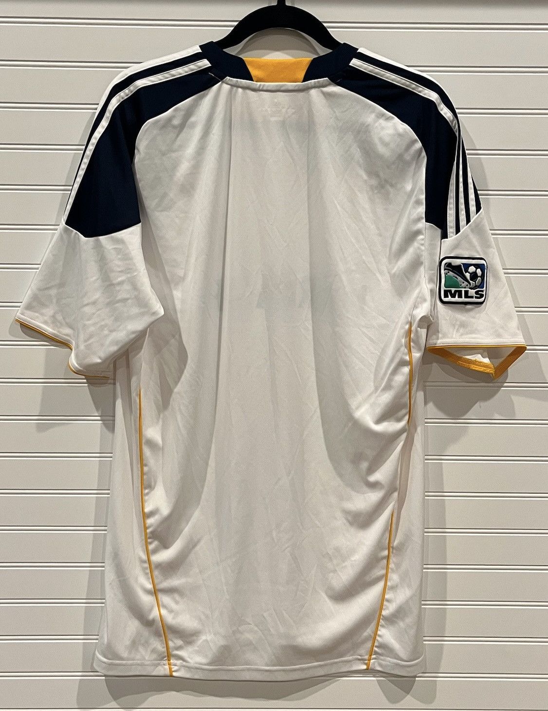 Adidas LA Galaxy Herbalife Soccer Jersey MLS Football White Gold, L Size US L / EU 52-54 / 3 - 11 Thumbnail