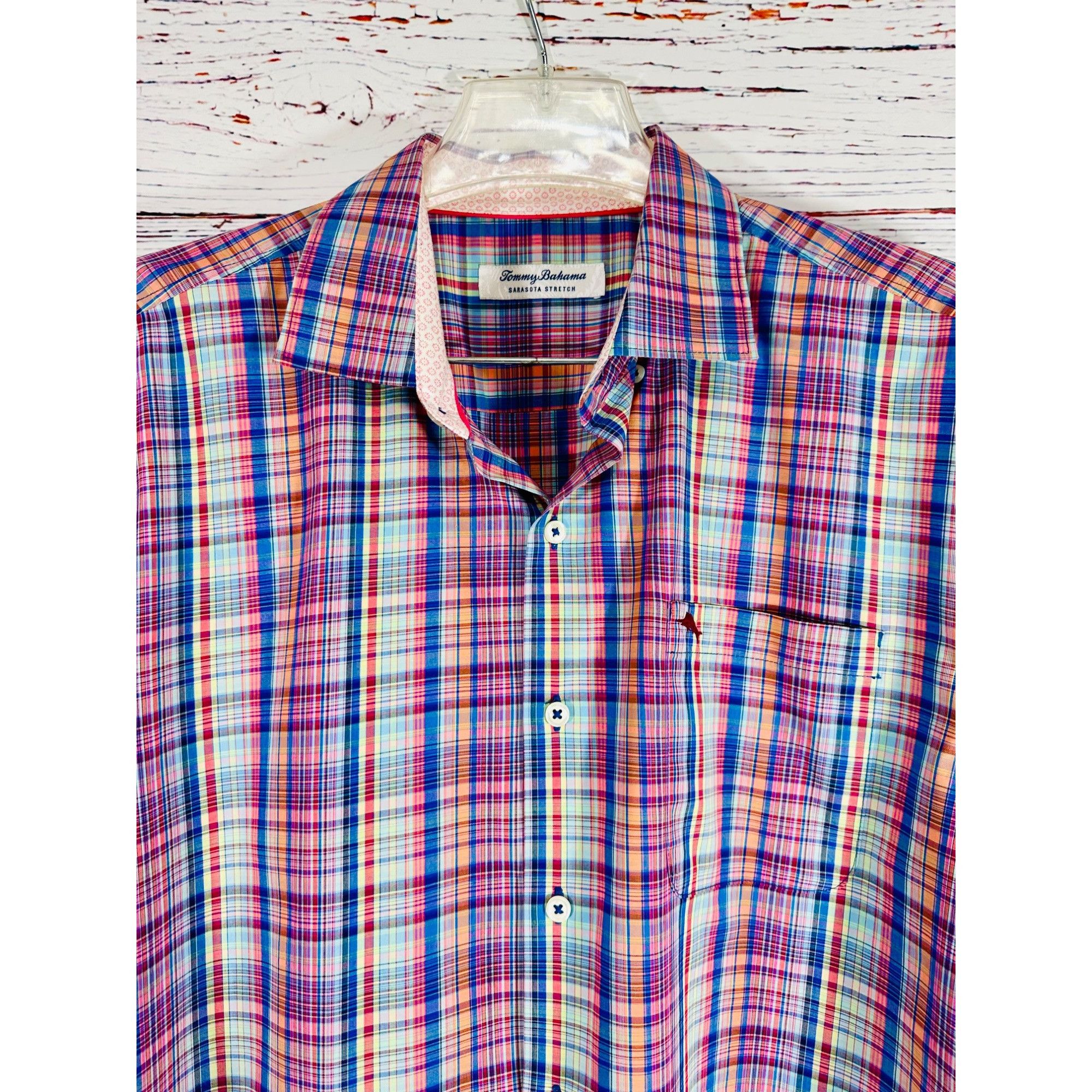 Tommy Bahama Tommy Bahama Sarasota Stretch Multicolor Plaid Long Sleeve B Size US L / EU 52-54 / 3 - 13 Thumbnail