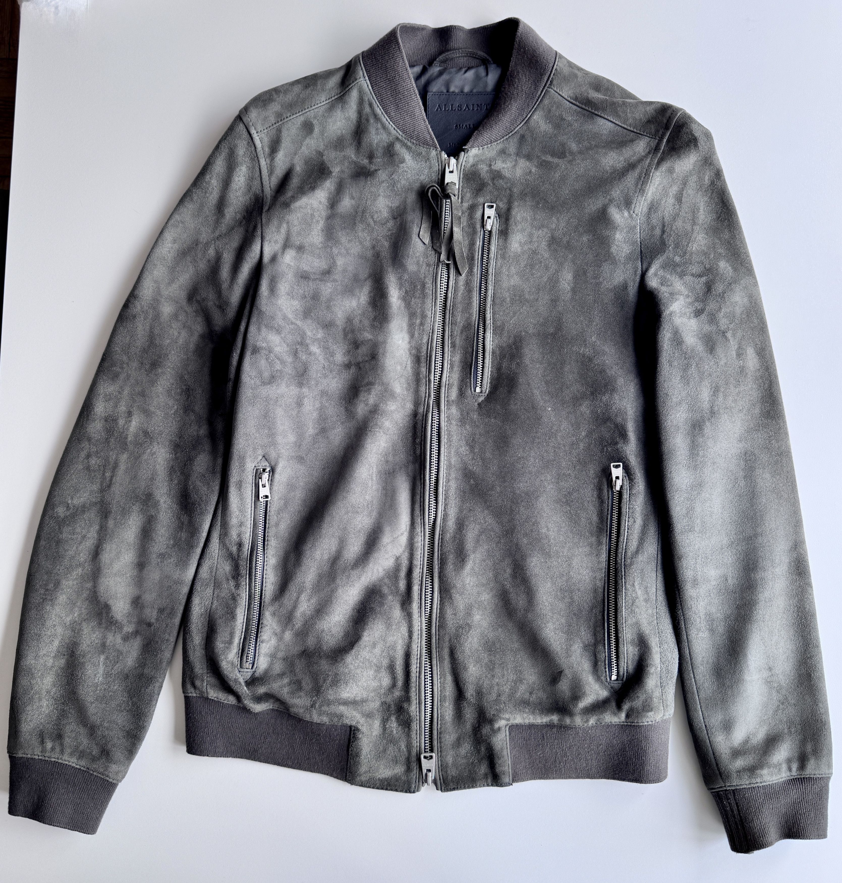 Allsaints AllSaints Kemble Suede Bomber Jacket Size US S / EU 44-46 / 1 - 9 Thumbnail