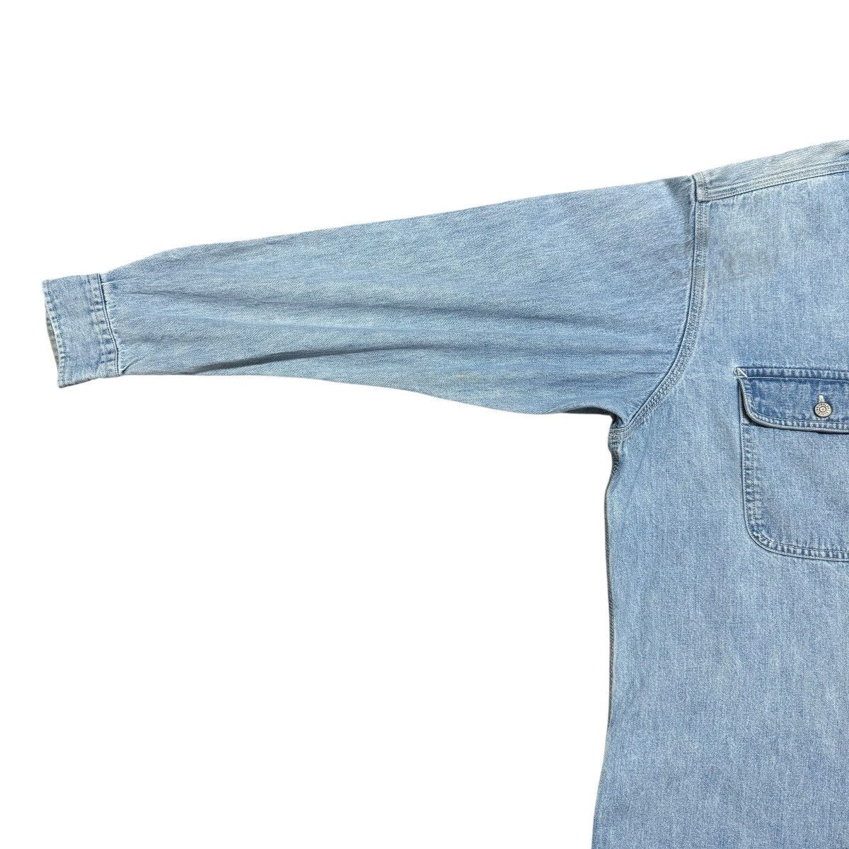 RRL Ralph Lauren Vintage RRL Ralph Lauren Denim Shirt Oversized Faded Size US L / EU 52-54 / 3 - 6 Thumbnail
