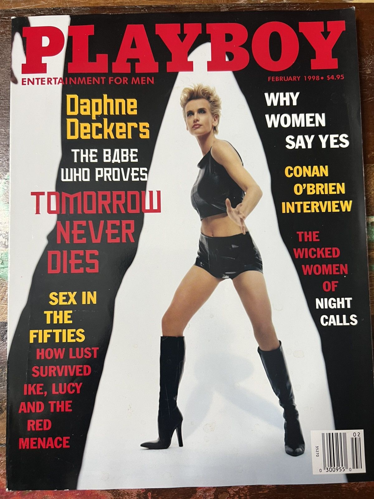 Vintage PLAYBOY Magazine - February 1999 Issue Daphne Deckers Cover Size ONE SIZE - 1 Thumbnail
