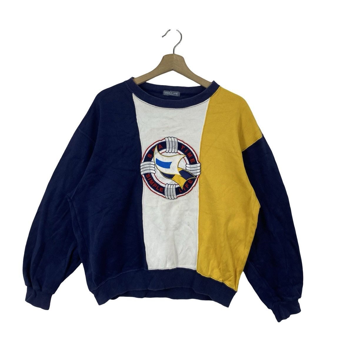 Vintage Vintage SIMPLE LIFE Sweatshirt LEmbroidered Logo Crewneck Size US L / EU 52-54 / 3 - 4 Thumbnail