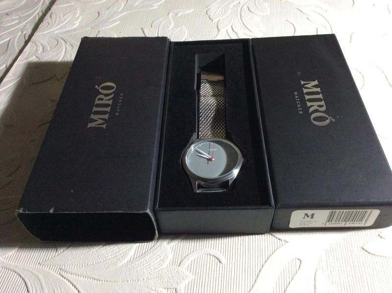 Designer Miro men's grey dial mesh stainless steel bracelet watch Size ONE SIZE - 12 Thumbnail