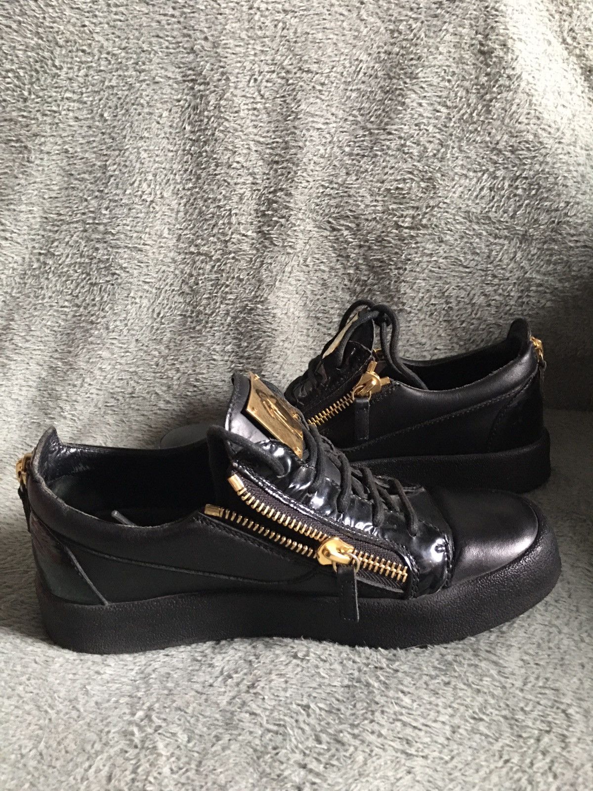 Giuseppe Zanotti Giuseppe Zanotti Black Leather Low-top Sneakers EU 41 Size US 8 / EU 41 - 10 Thumbnail