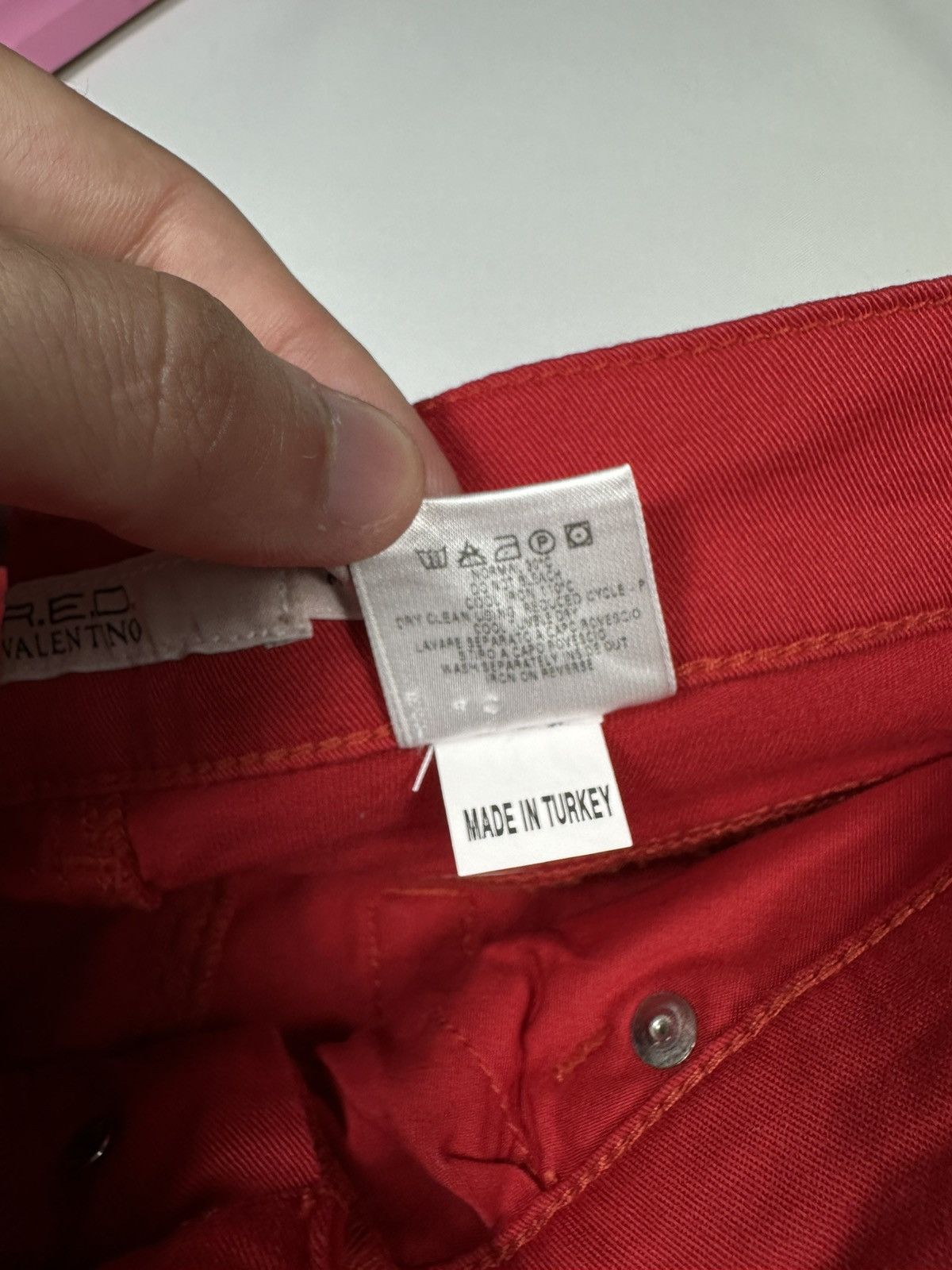 RED Valentino Red Valentino Jeans Pants Classic Basic Logo Slim Straight Size 27" / US 4 / IT 40 - 12 Thumbnail