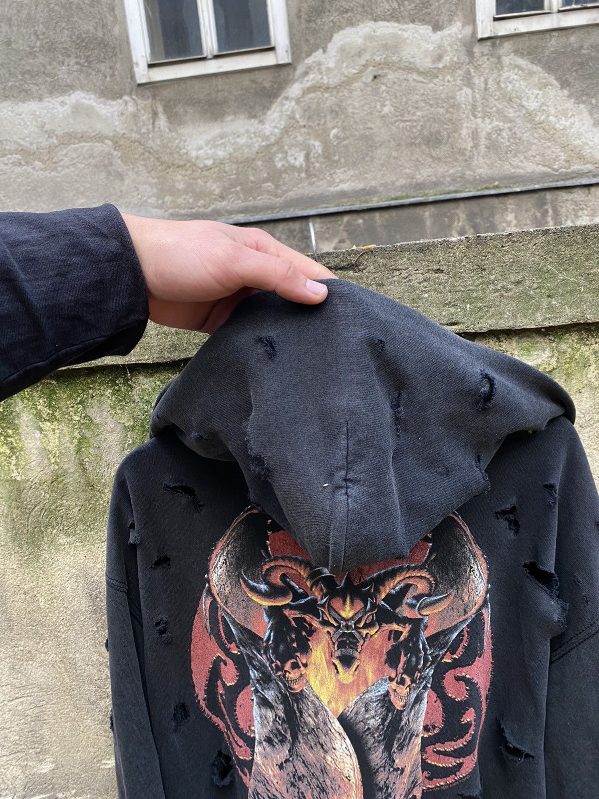 Band Tees × Vintage Vintage 2003 Korn Distressed Hoodie Size US XL / EU 56 / 4 - 11 Thumbnail