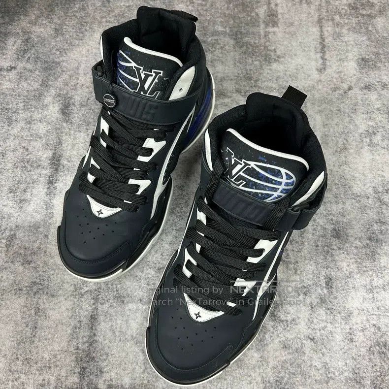 Louis Vuitton Louis Vuitton Trainer Black Basketball Shoes Size US 6 / IT 36 - 3 Thumbnail