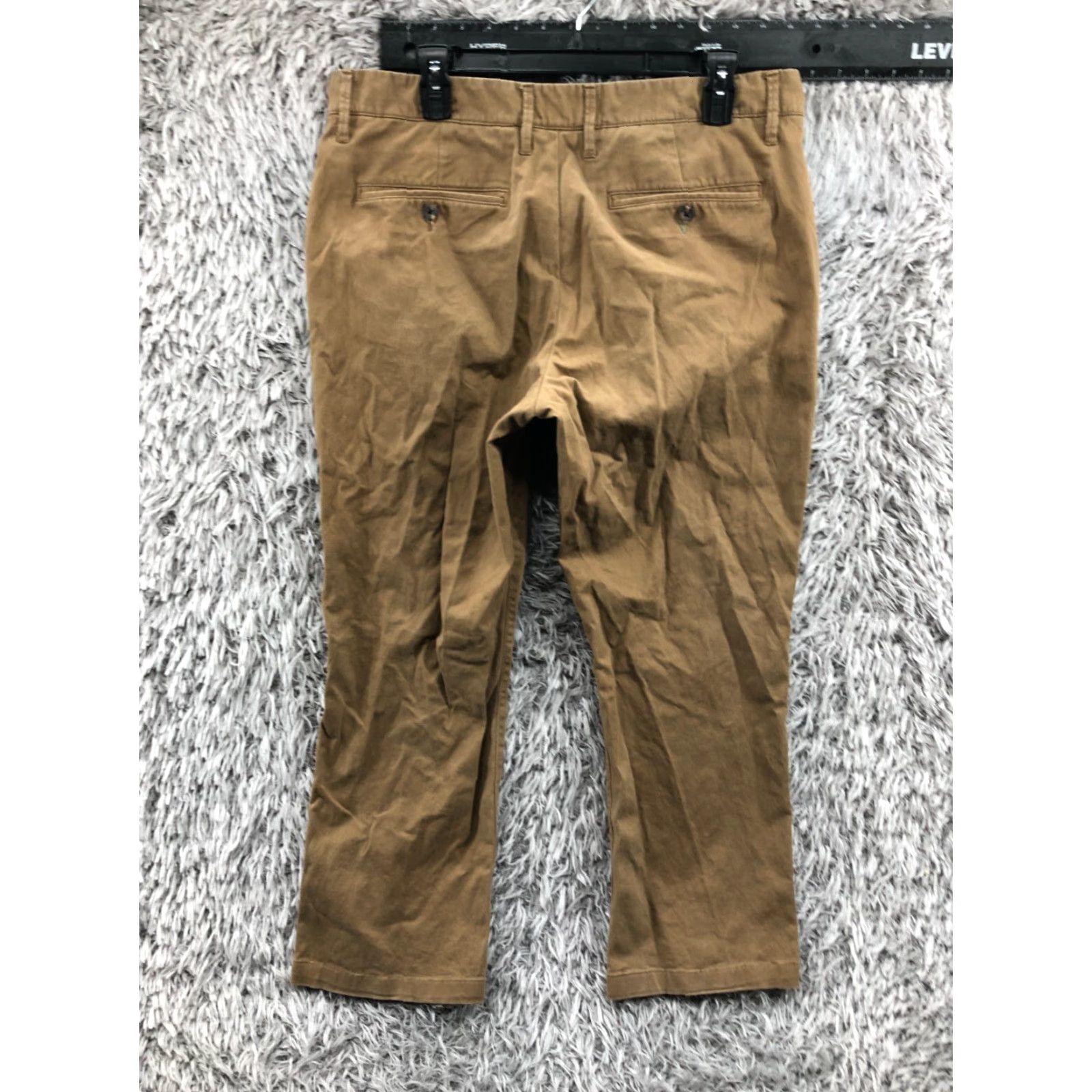 Weatherproof Goodfellow Hennepin Chino Pants Mens 34x28 Beige Medium Wash Chino Pockets Logo 5-Pocket Straight Leg Casual Travel Summer Fall Spring Winter Size US 34 / EU 50 - 5 Thumbnail