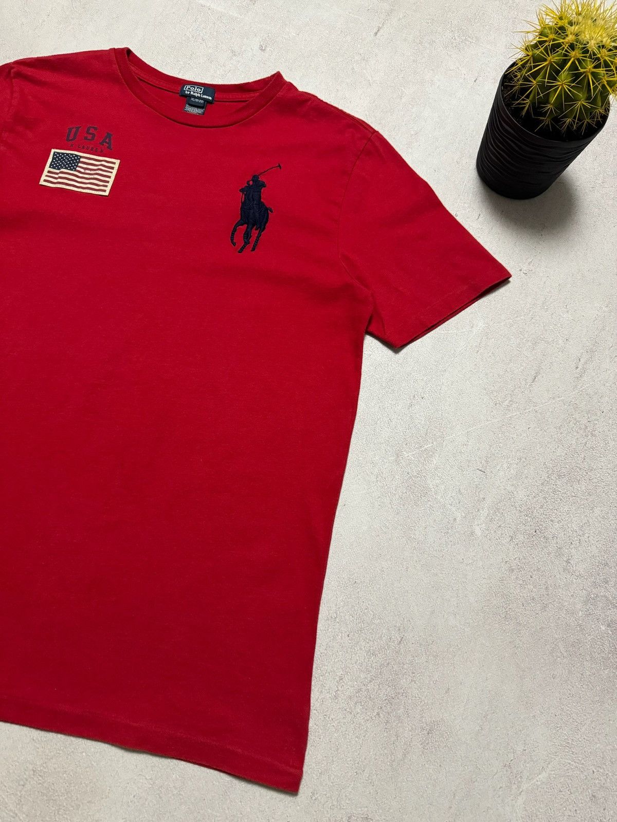 Polo Ralph Lauren × Vintage Vintage Polo Ralph Lauren T Shirt USA #3 Big Logo Y2K 90s Size US M / EU 48-50 / 2 - 5 Thumbnail