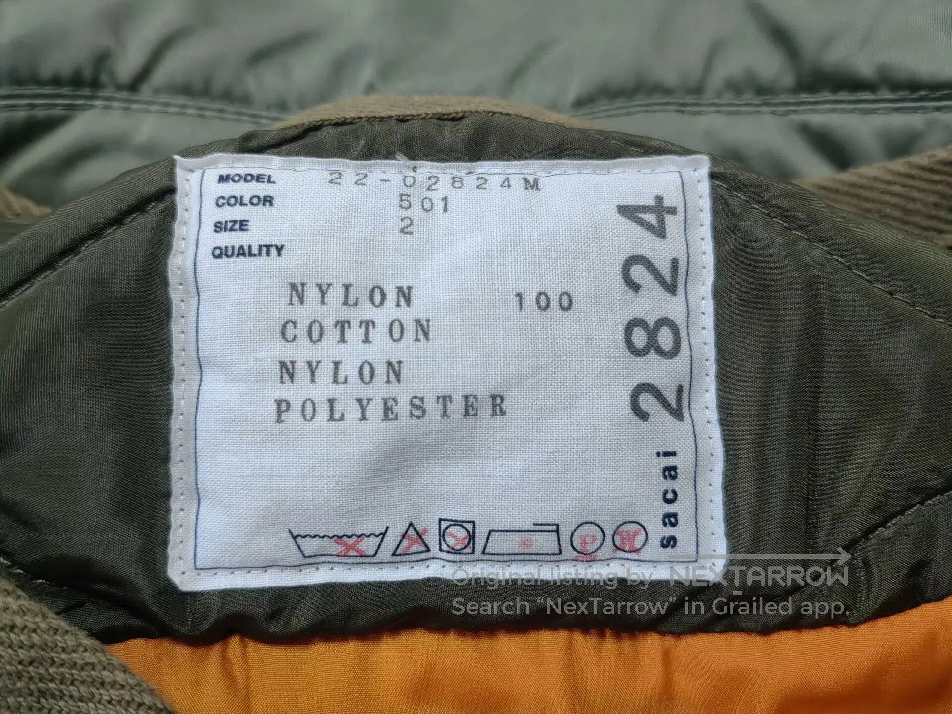 Sacai sacai nylon twill mix bomber jacket. Size US M / EU 48-50 / 2 - 5 Thumbnail