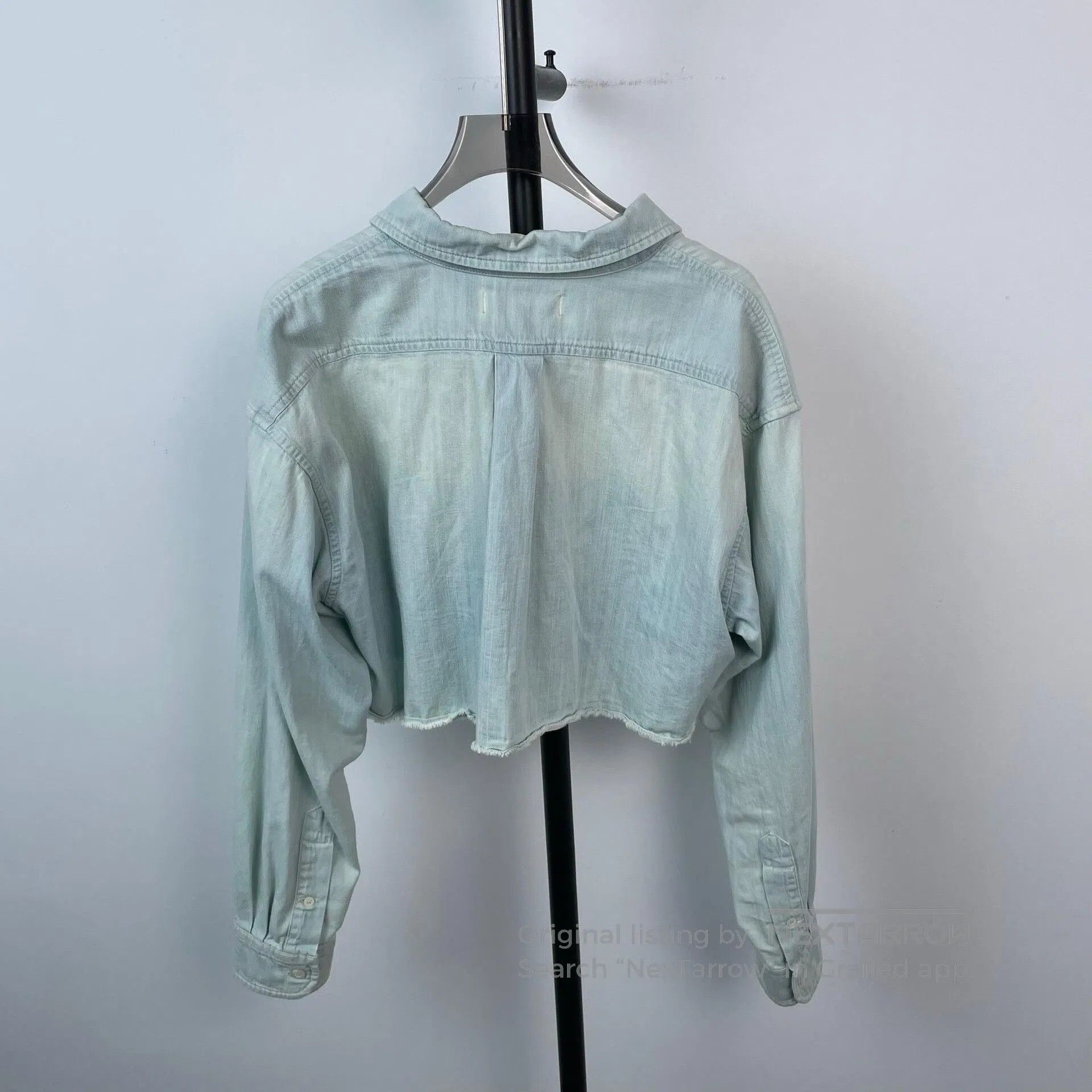 Miu Miu MiuMiu Light Blue Gradient Denim Shirt. Size S / US 4 / IT 40 - 2 Thumbnail