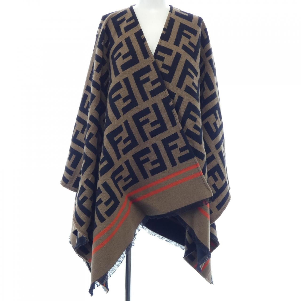 Fendi Fendi Fendi FXX636 A3Q1 Wool Cape Others Outerwear FXX636A3Q1 DUTY FREE for USA Size ONE SIZE - 1 Thumbnail