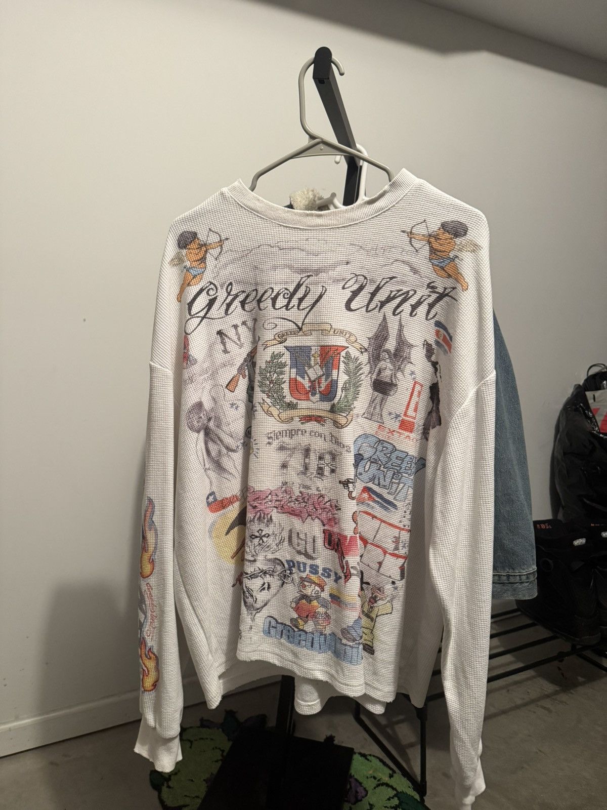 Greedy Unit Greedy Unit Graffiti Thermal - White Size US L / EU 52-54 / 3 - 2 Thumbnail