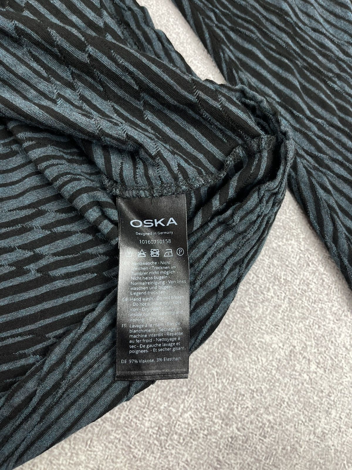Japanese Brand Oska Striped Tunic Blouse Japan Style Size L / US 10 / IT 46 - 8 Thumbnail
