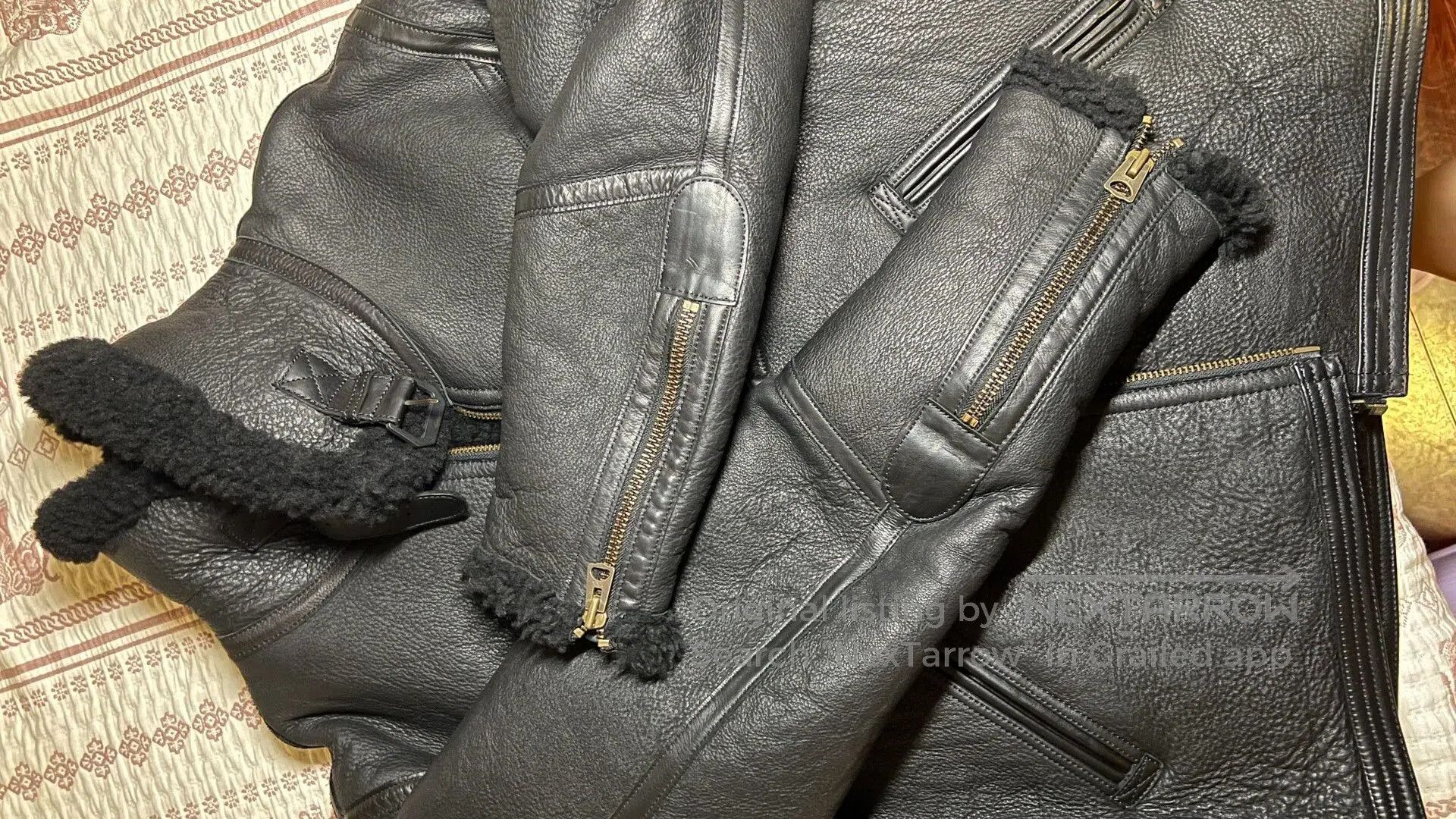 Vintage Vintage D-3 Leather Flight Jacket Men. Size US XXL / EU 58 / 5 - 7 Thumbnail